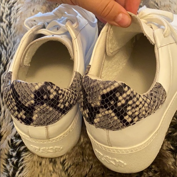 SOLD Ash Platform Sneaker with Snake Embossed Heel - Picture 8 of 8